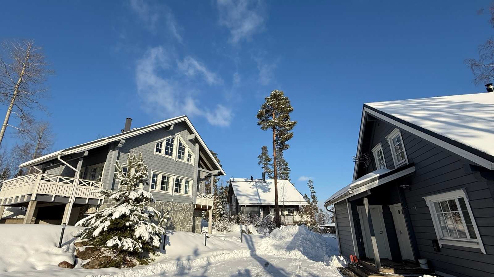 Talvinen huvila Riihivuoressa tammikuun edulliselle huvilaviikonlopulle ystäväporukalle tai perhejuhlille